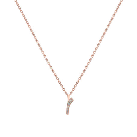 Diamond pendant Brilliant Wave