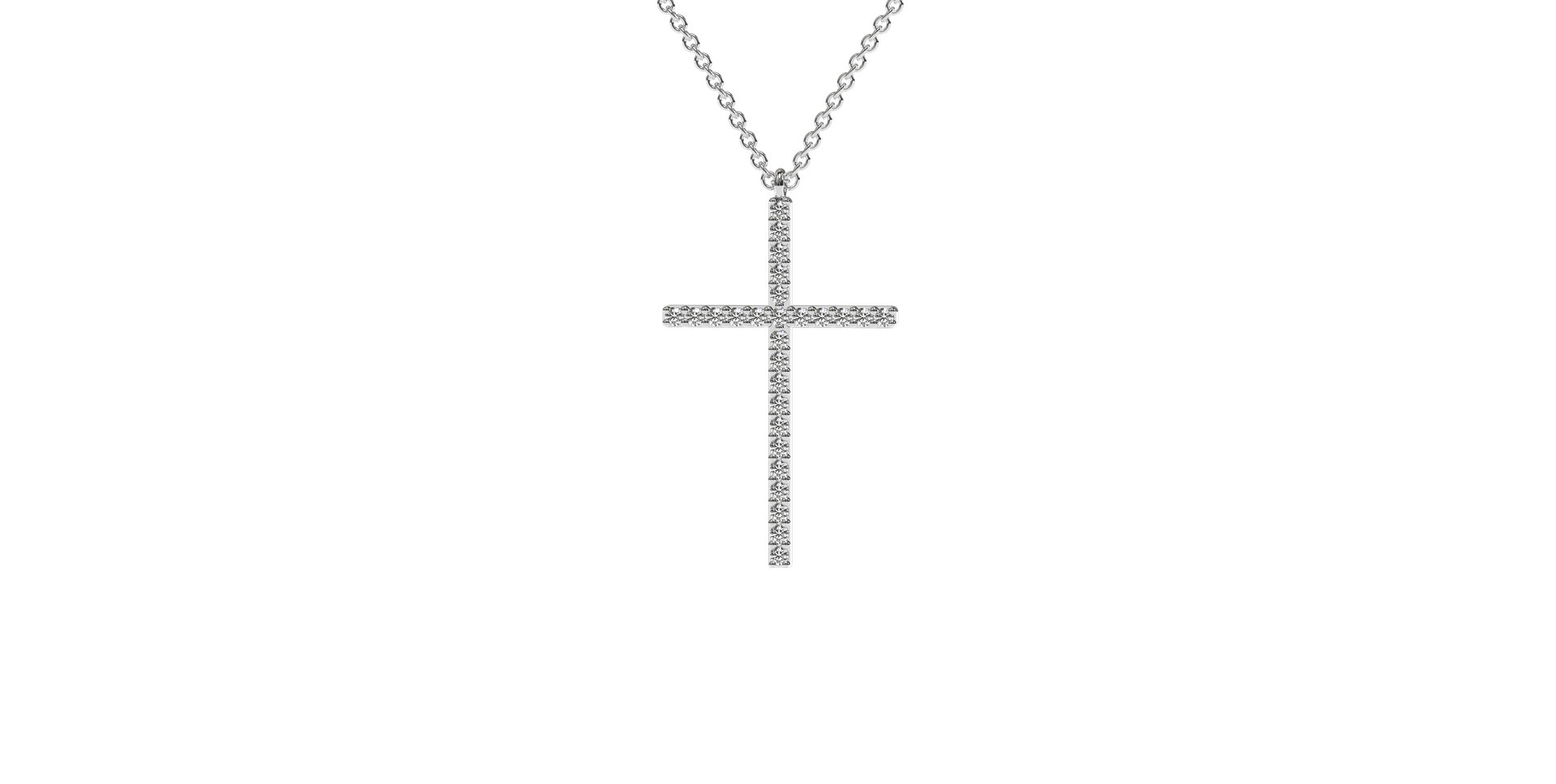 Diamond necklace Cross