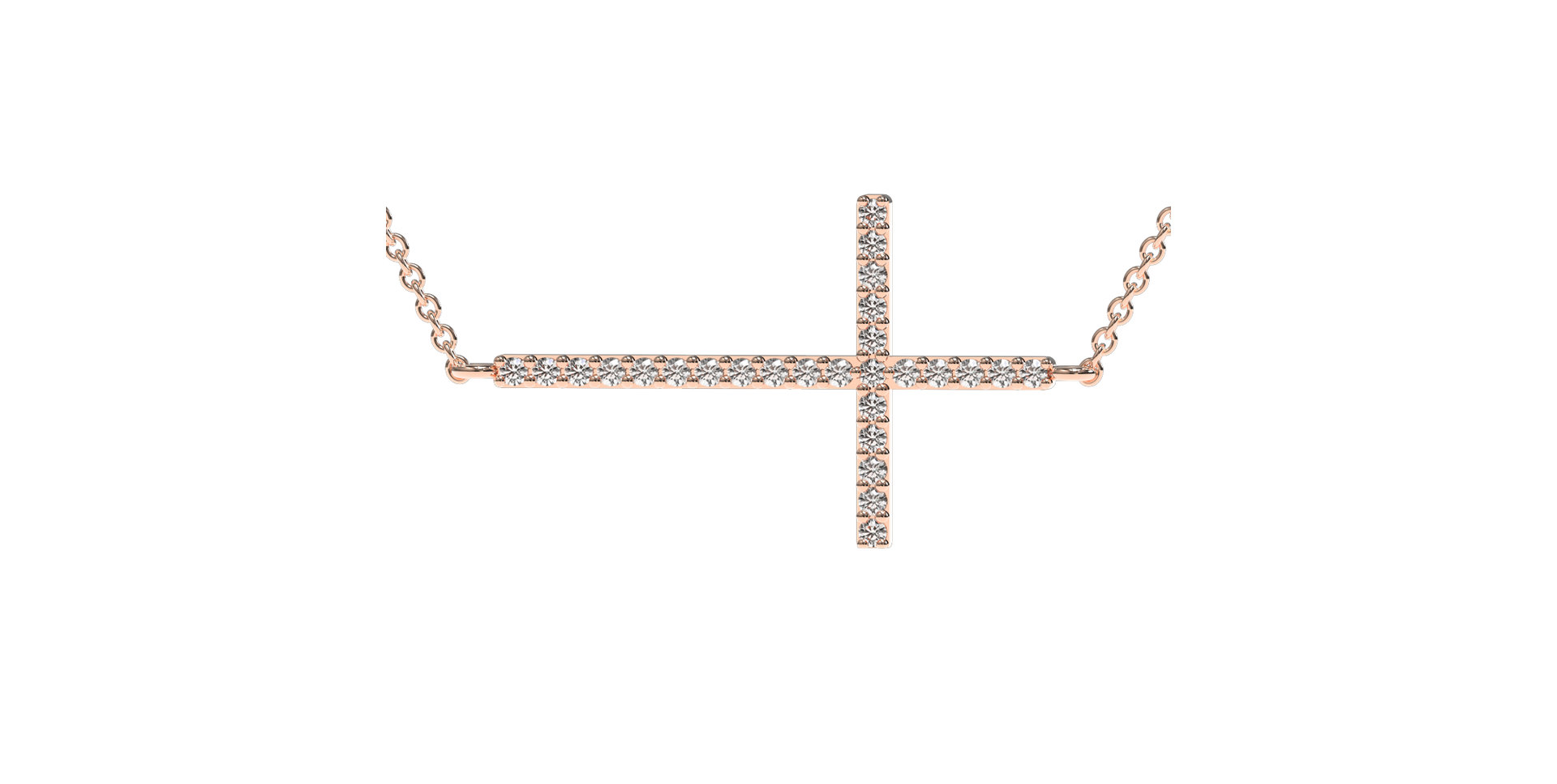 Diamond necklace Cross