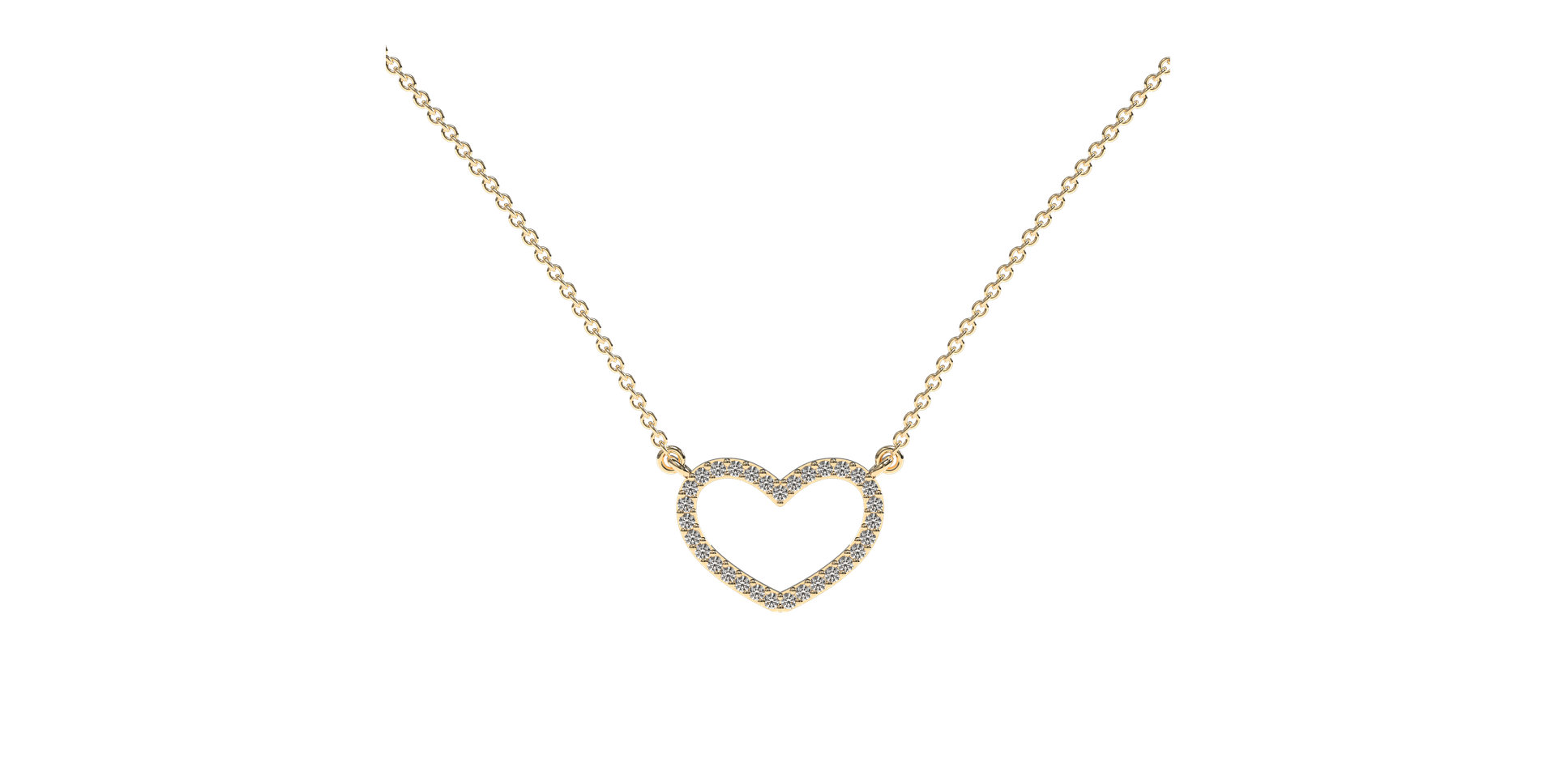 Diamond necklace Heart