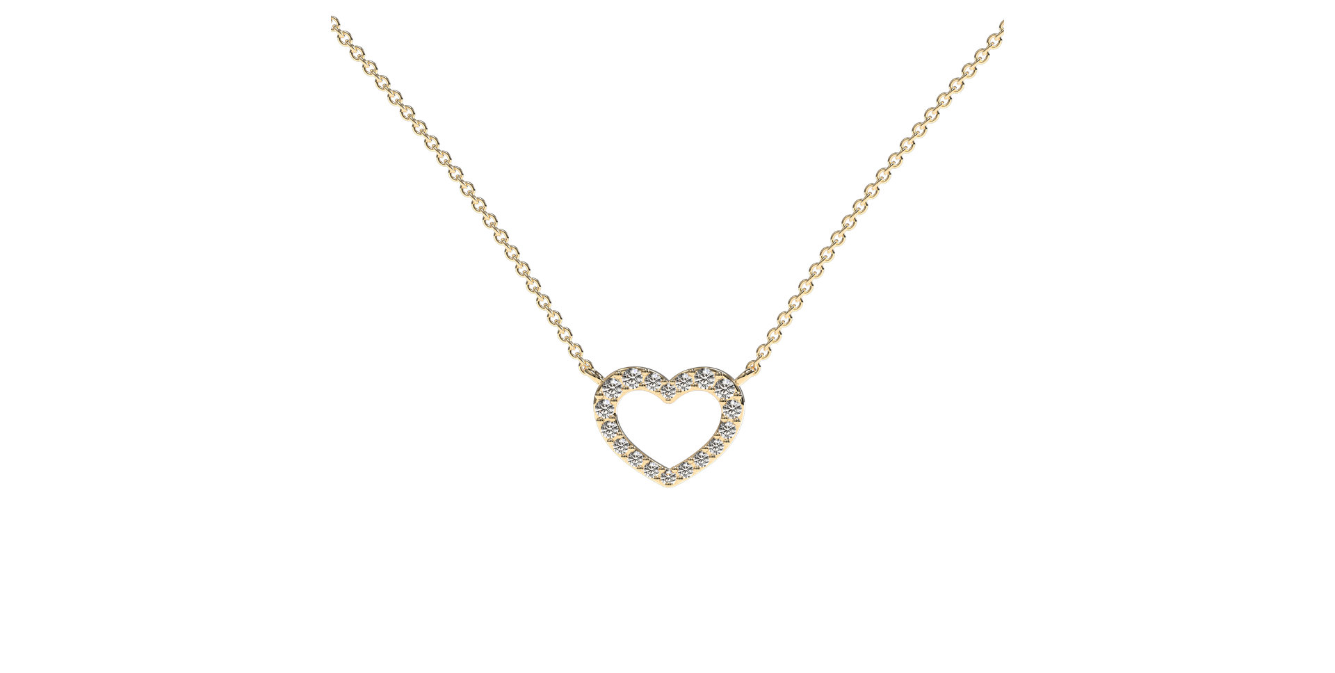 Diamond necklace Precious Heart
