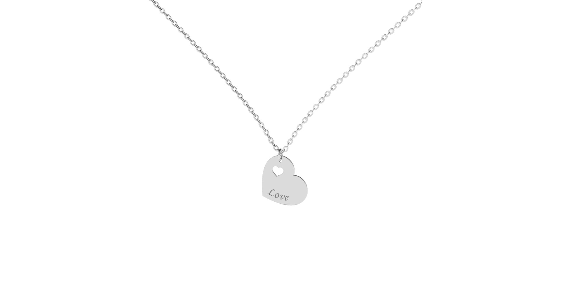 Diamond necklace Passion Heart