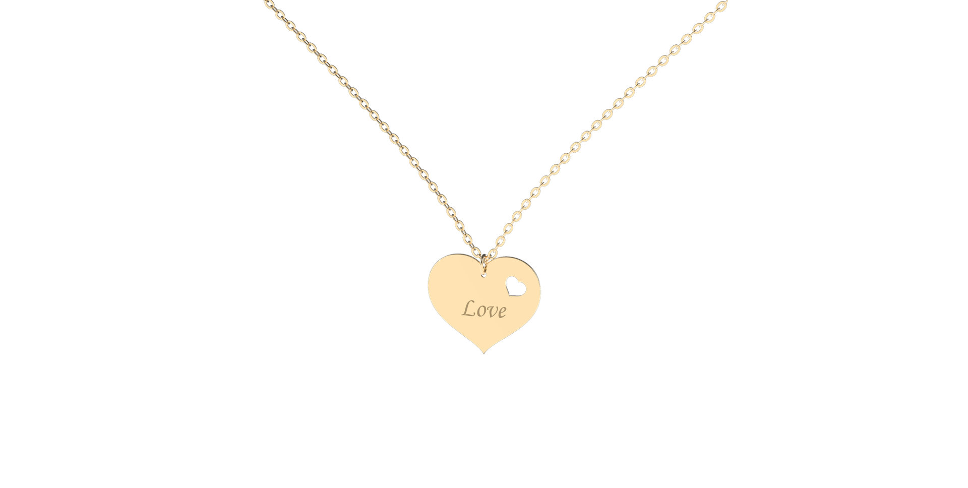 Diamond necklace Double Love