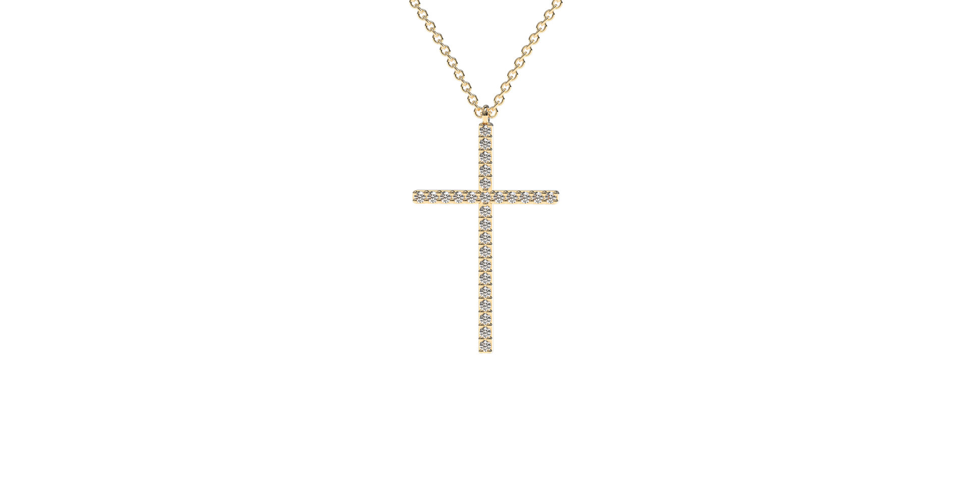 Diamond necklace Cross