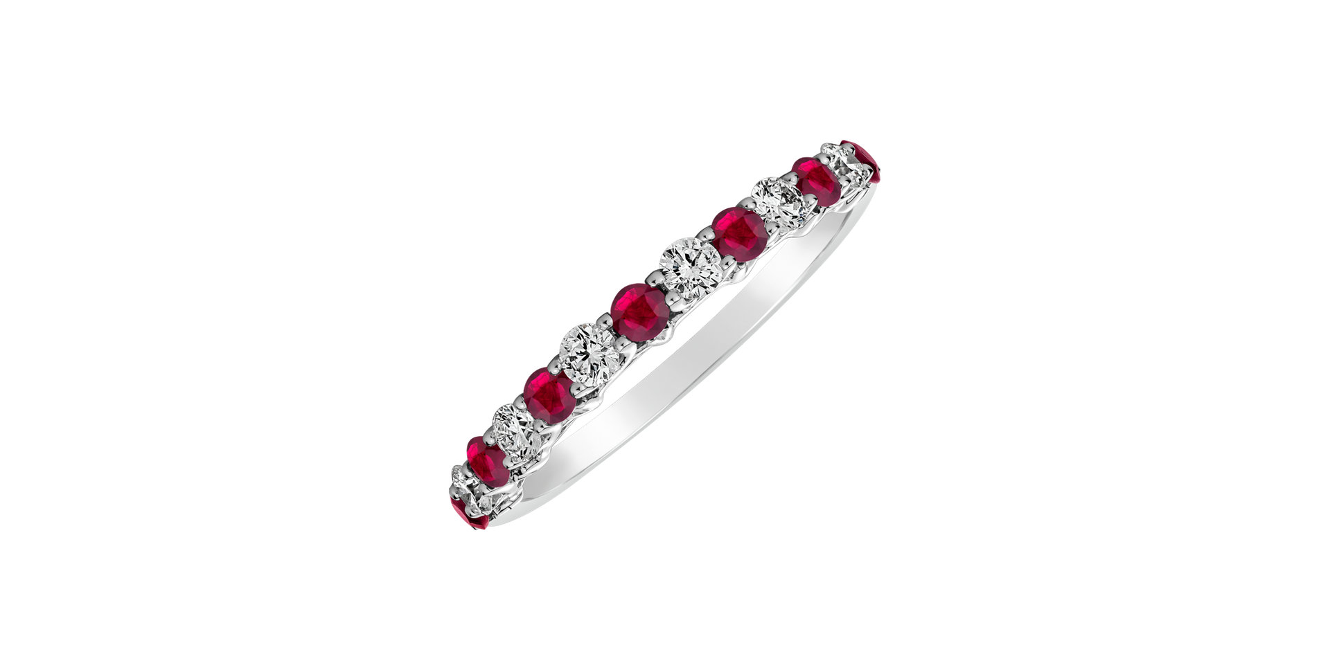 Diamond ring with Ruby Sevasti