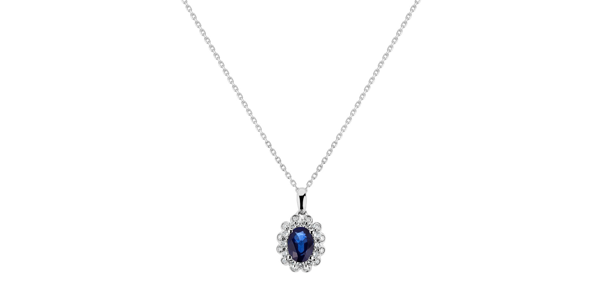 Diamond pendant with Sapphire Lady Magnificence