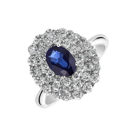 Diamond ring with Sapphire Sapphire Majesty