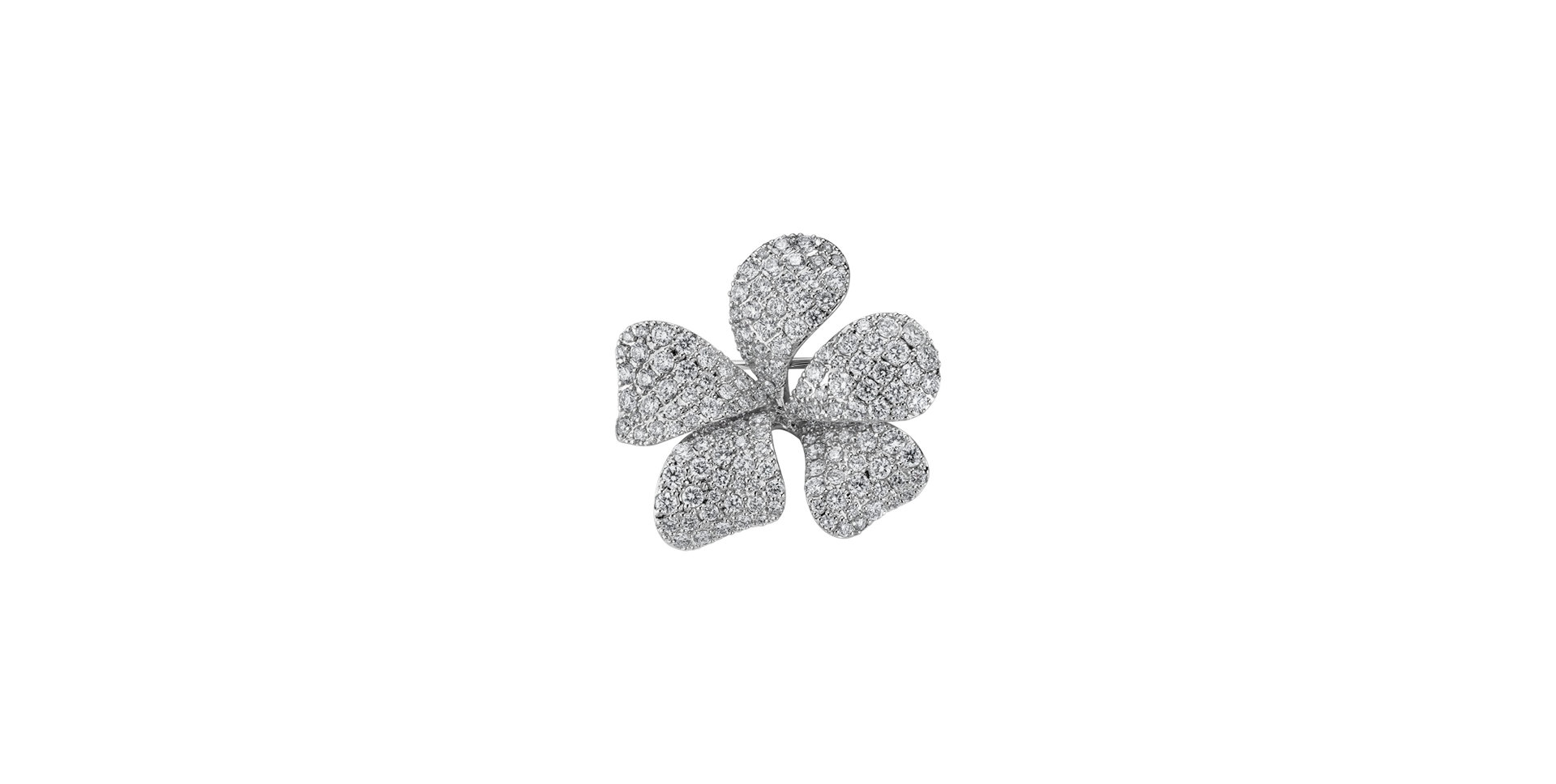 Diamond brooch Flowering Joy