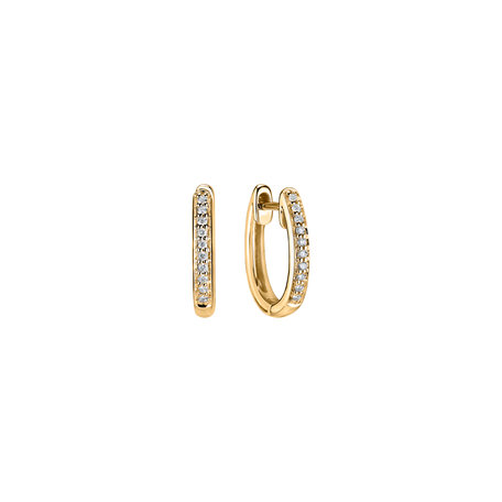 Diamond earrings Midnight Loop