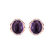Diamond earrings with Amethyst Bloomira5