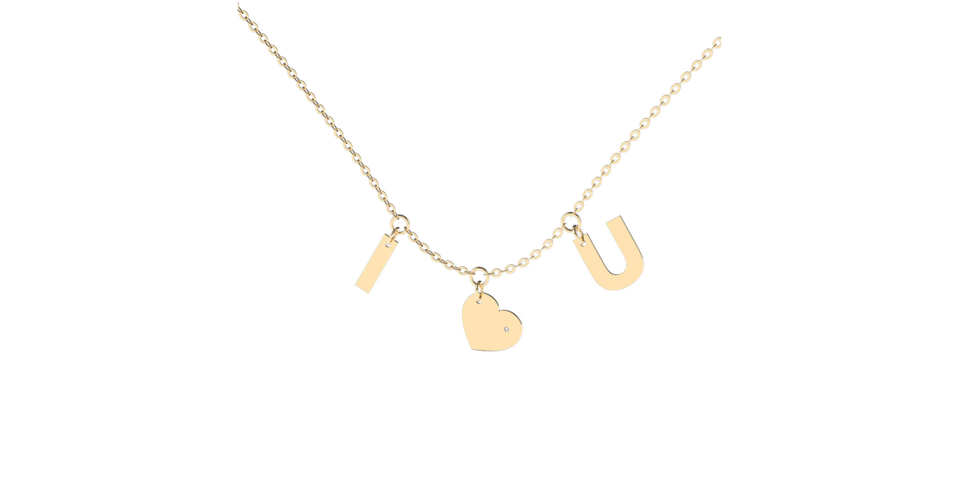 Diamond necklace Amour