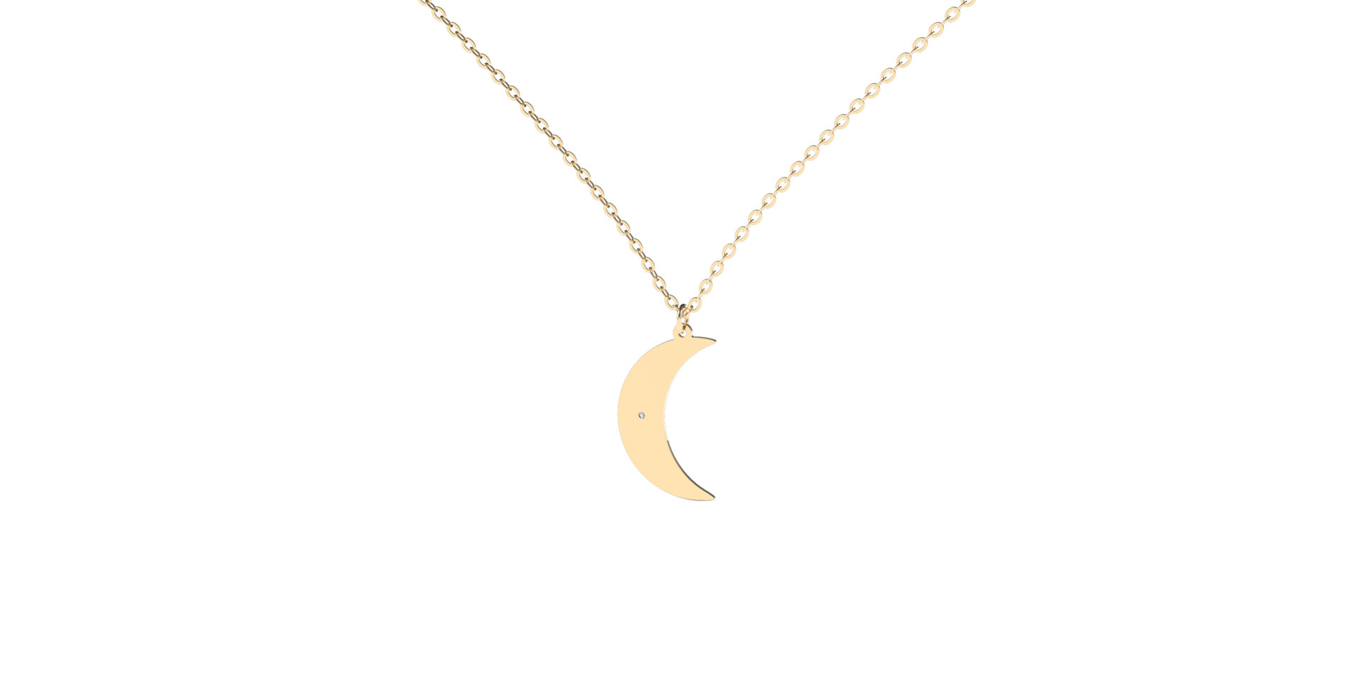 Diamond necklace Amazing Moon