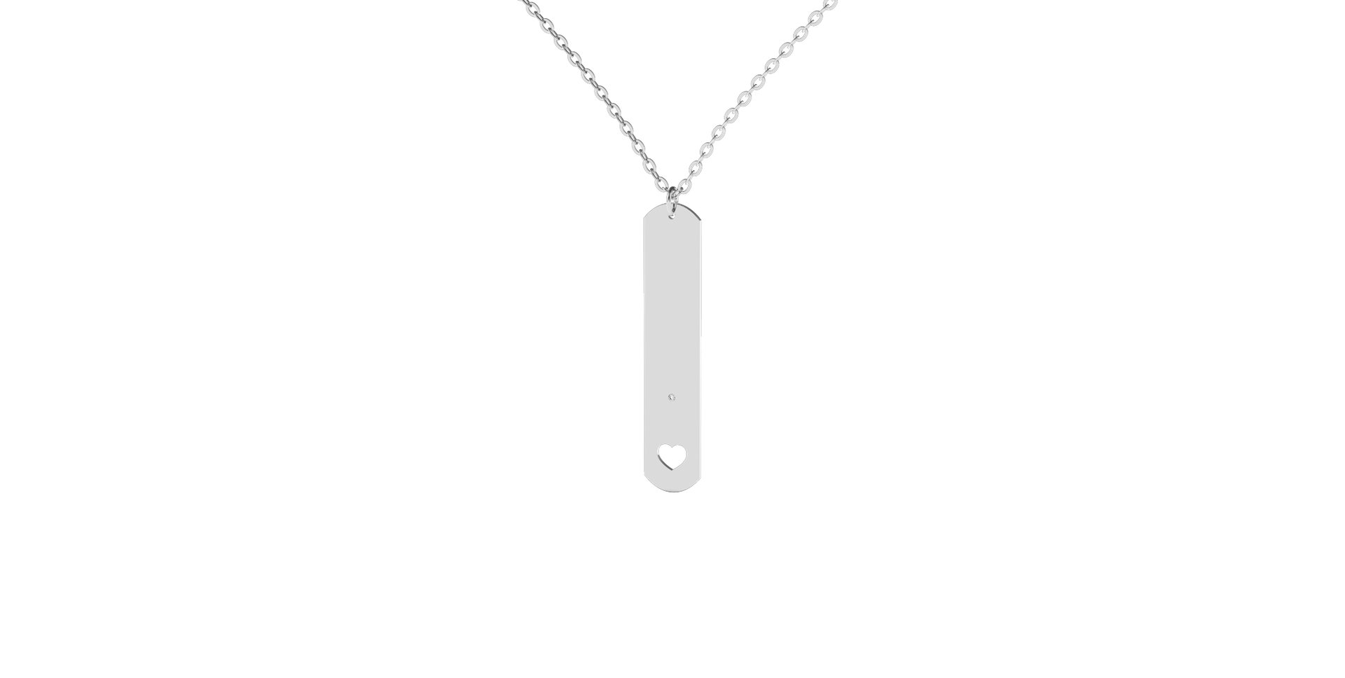 Diamond necklace Military Heart