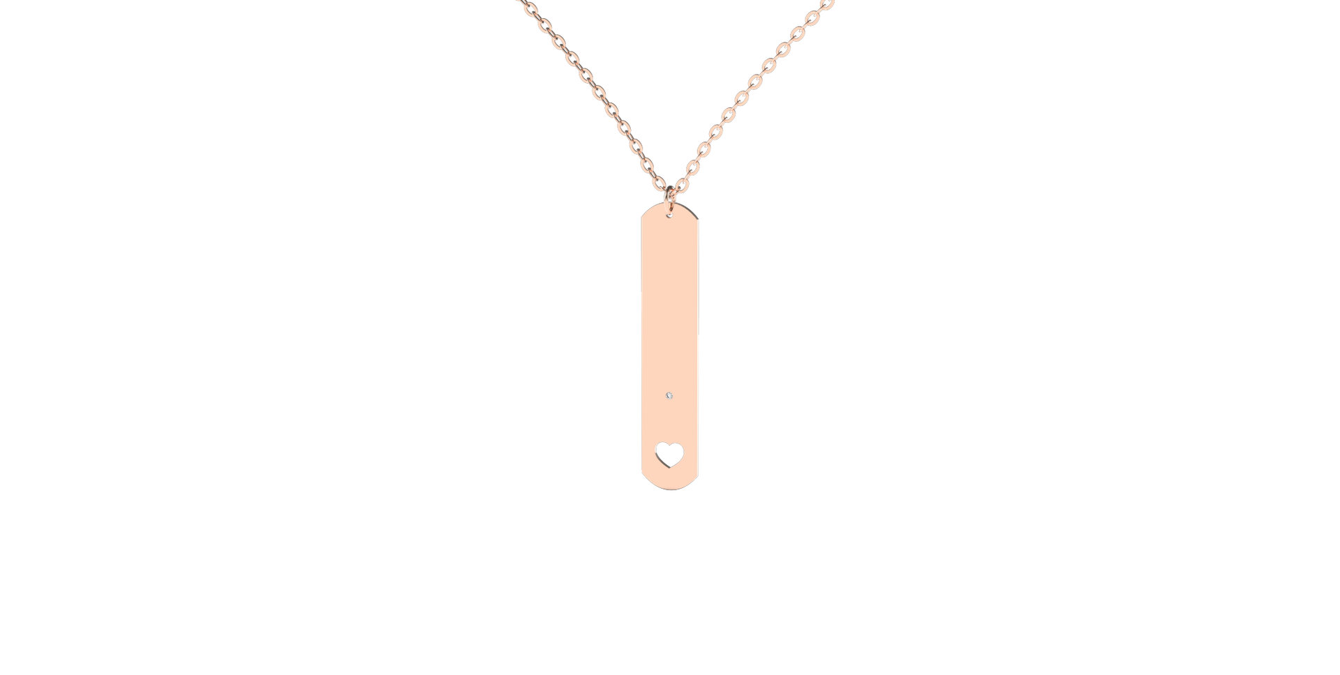 Diamond necklace Military Heart