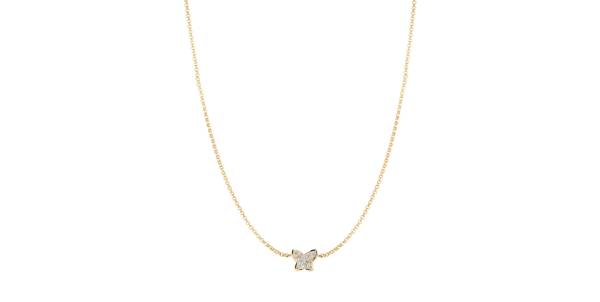 Diamond necklace Magic Butterfly
