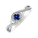 Diamond ring with Sapphire Curvy Wish4