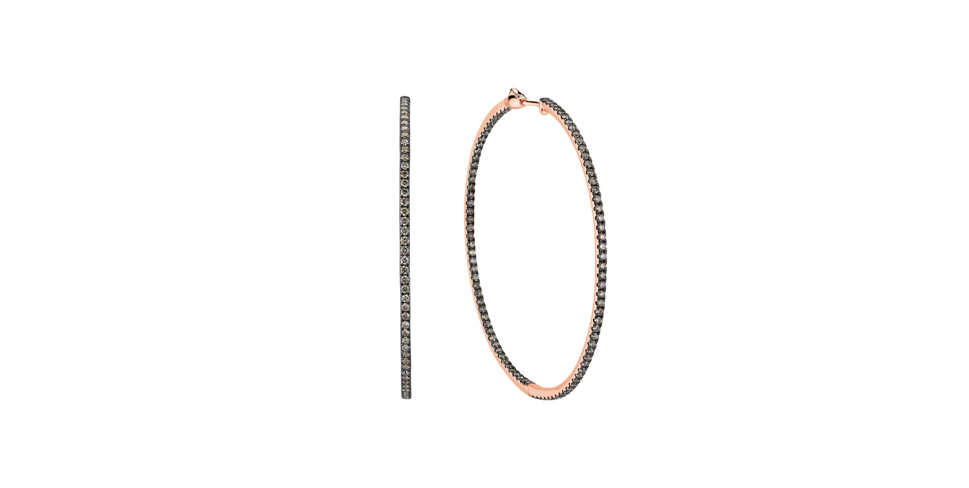 Earrings with brown diamonds Delightful Galaxy