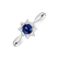 Diamond ring with Sapphire Frozen Star4