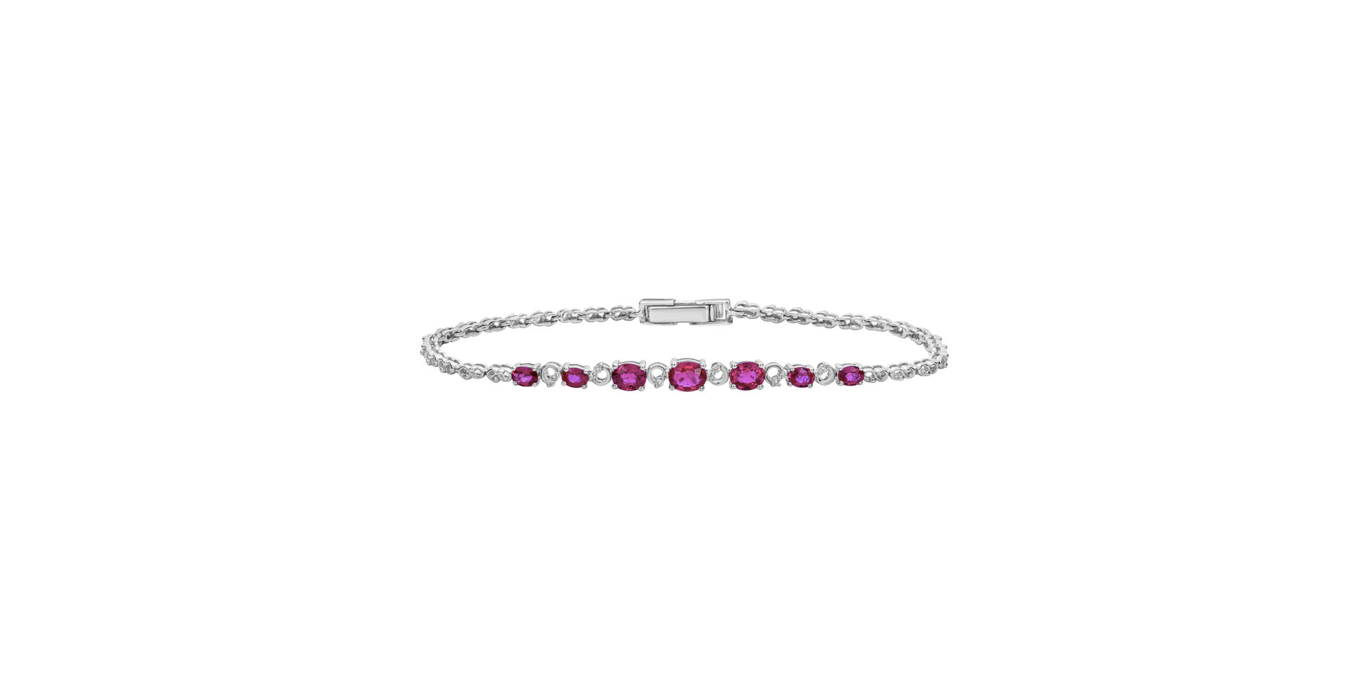 Diamond bracelet with Rubies Nerissa