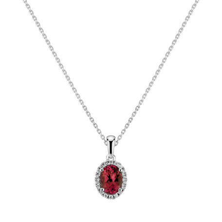 Diamond pendant with Ruby Princess Essence