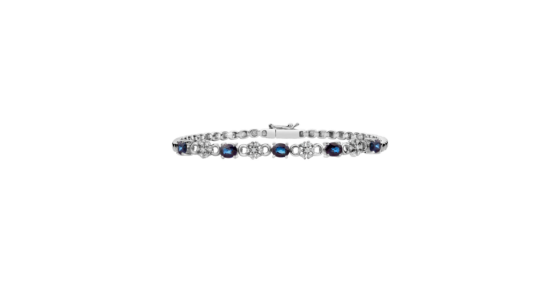 Diamond bracelet with Sapphire Cody