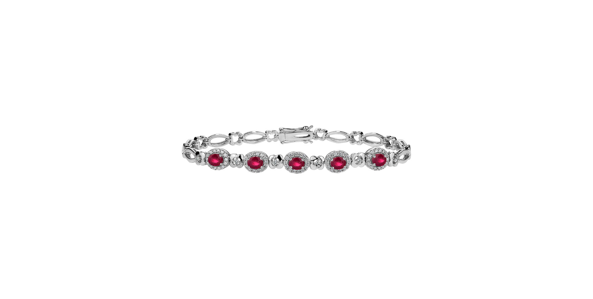 Diamond bracelet with Ruby Royal Miracle