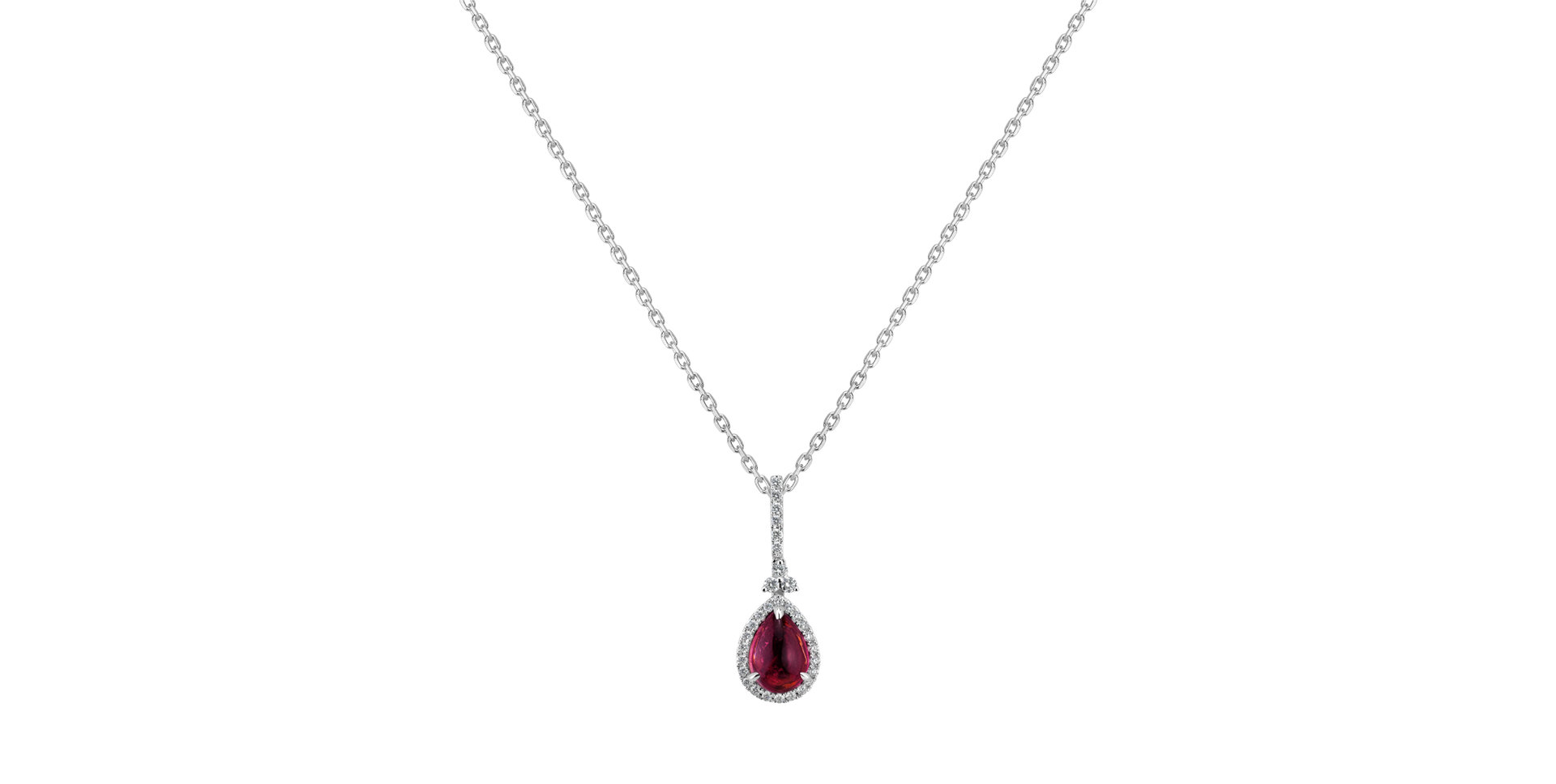 Diamond pendant with Turmalinem Guillaumine