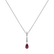 Diamond pendant with Turmalinem Drop Story3