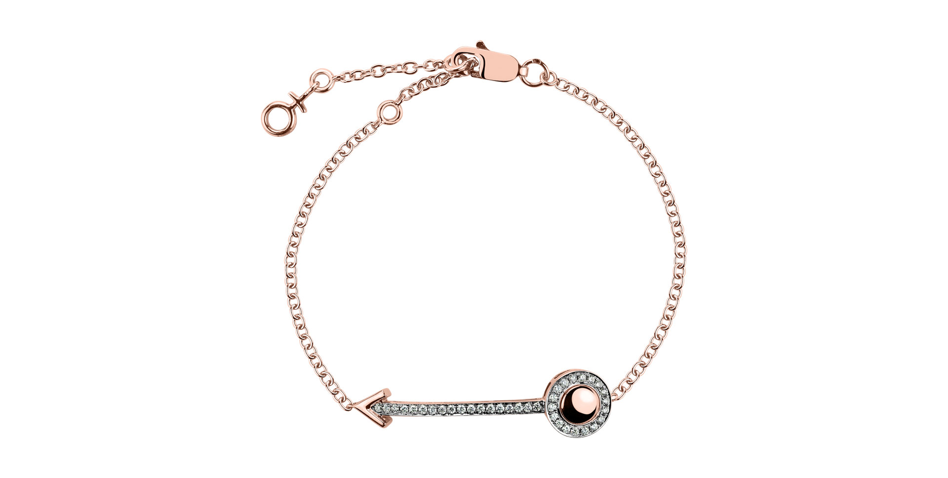 Bracelet with diamonds Right Direction