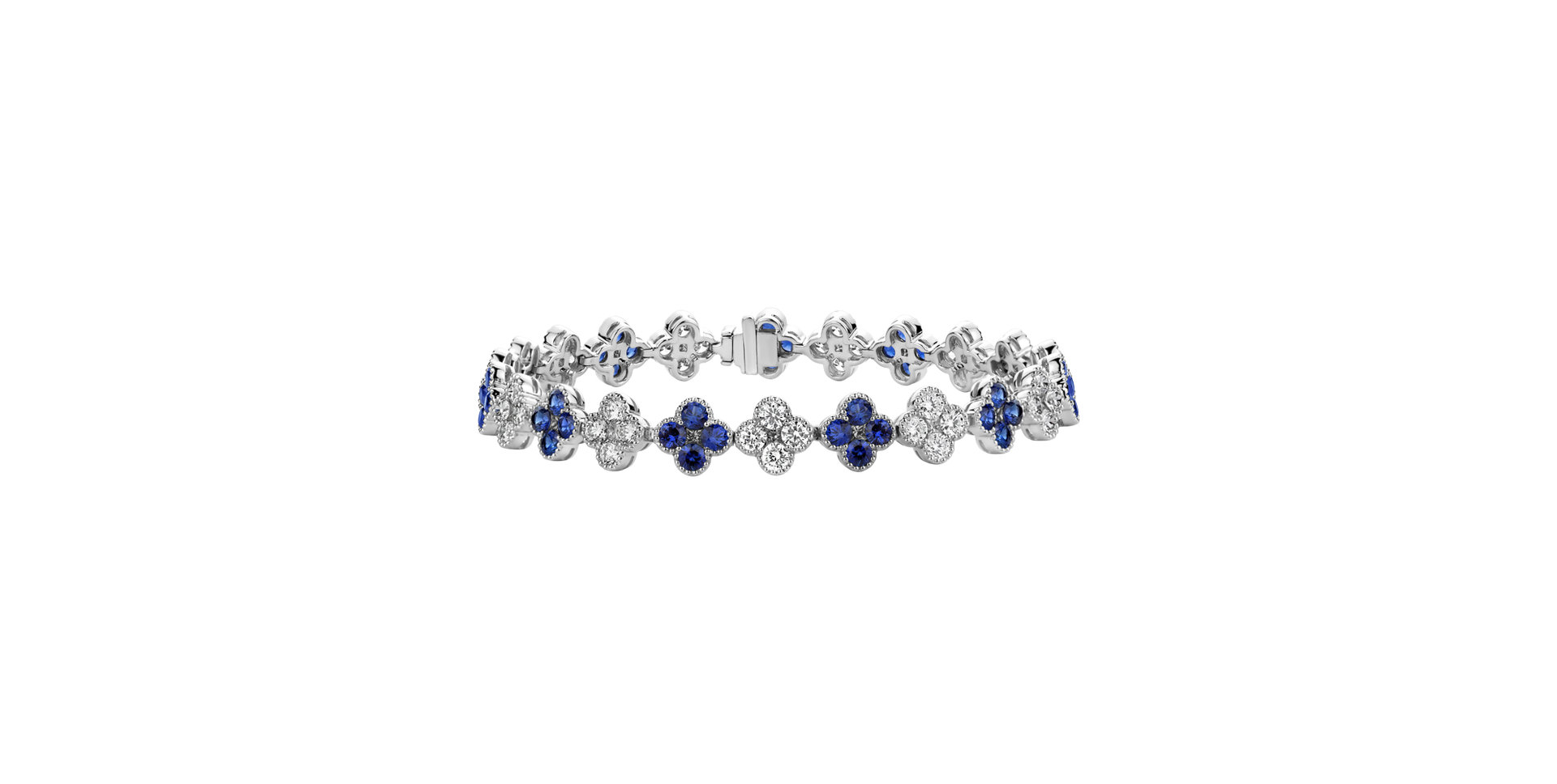 Diamond bracelet with Sapphire Clifford