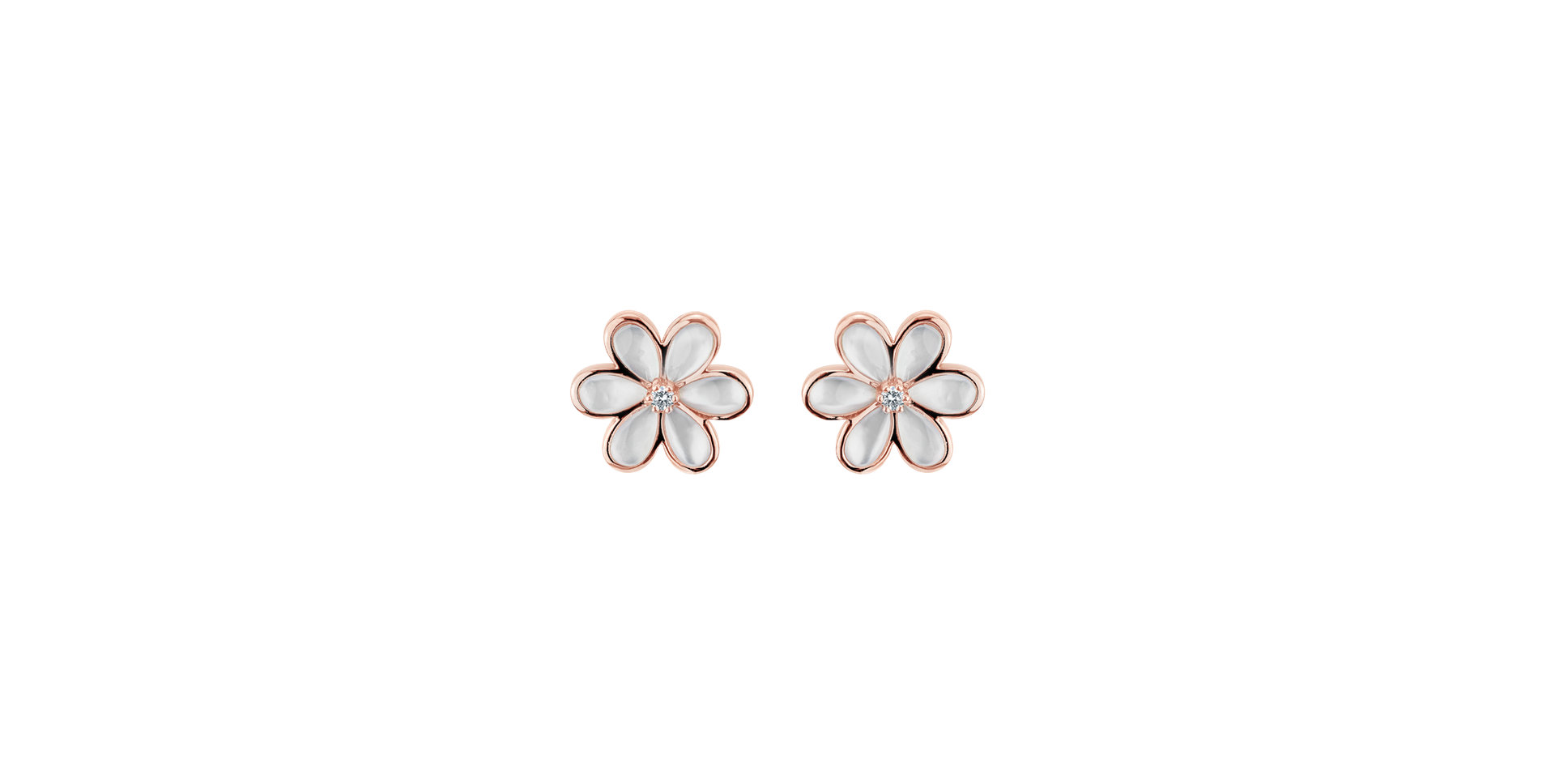 Diamond earrings with Pearl Petals & Dreams