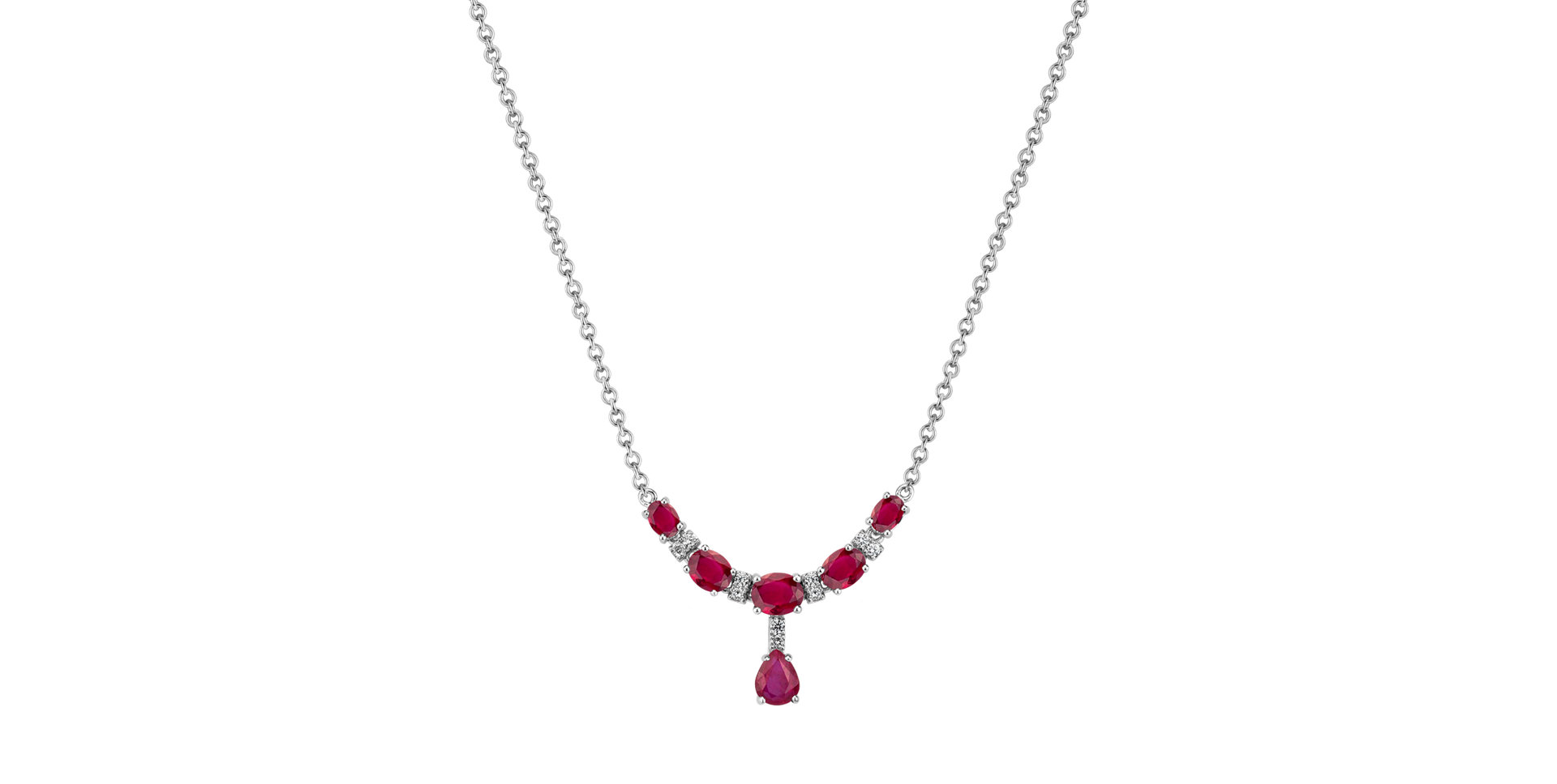 Diamond necklace with Ruby Elite Enchantment