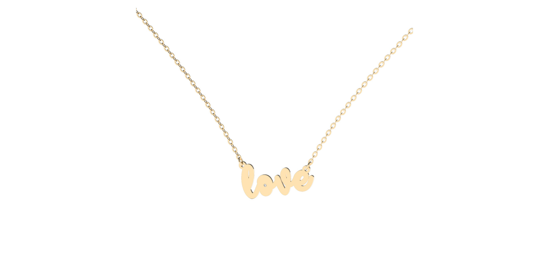Diamond necklace Love