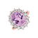 Diamond ring with Kunzite Sky Goddess4