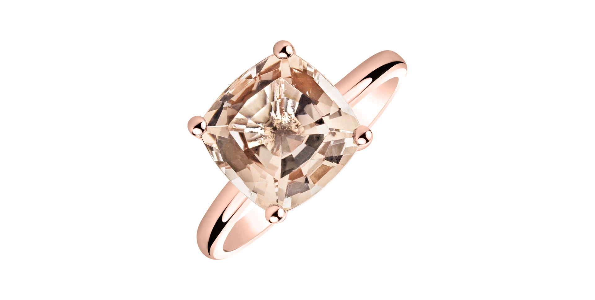Ring with Morganite Bonbon