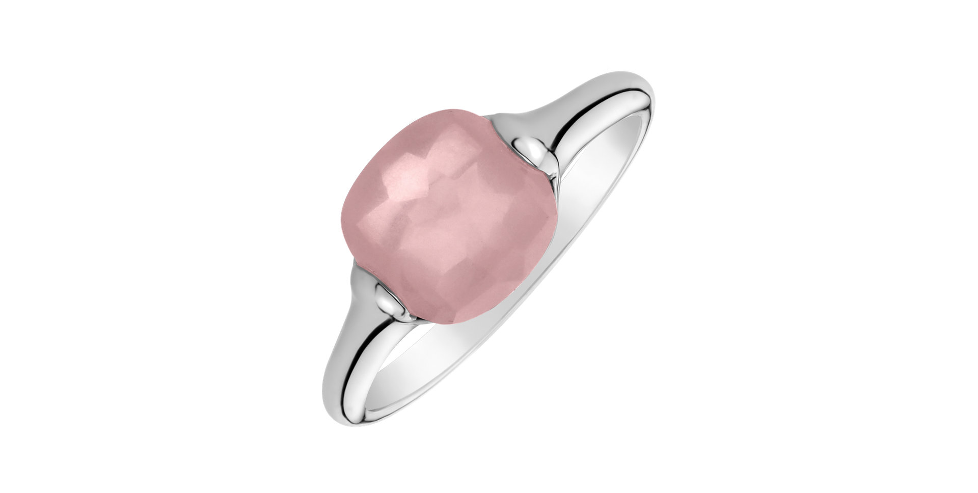 Ring with Rose Quartz Bonbon