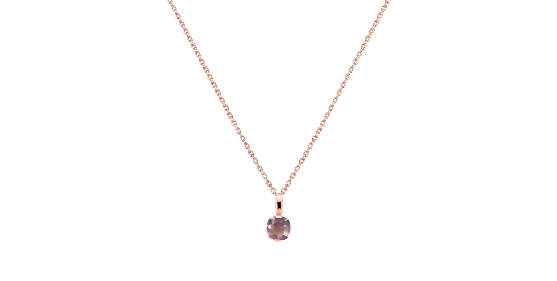 Pendant with Rose Quartz Bonbon