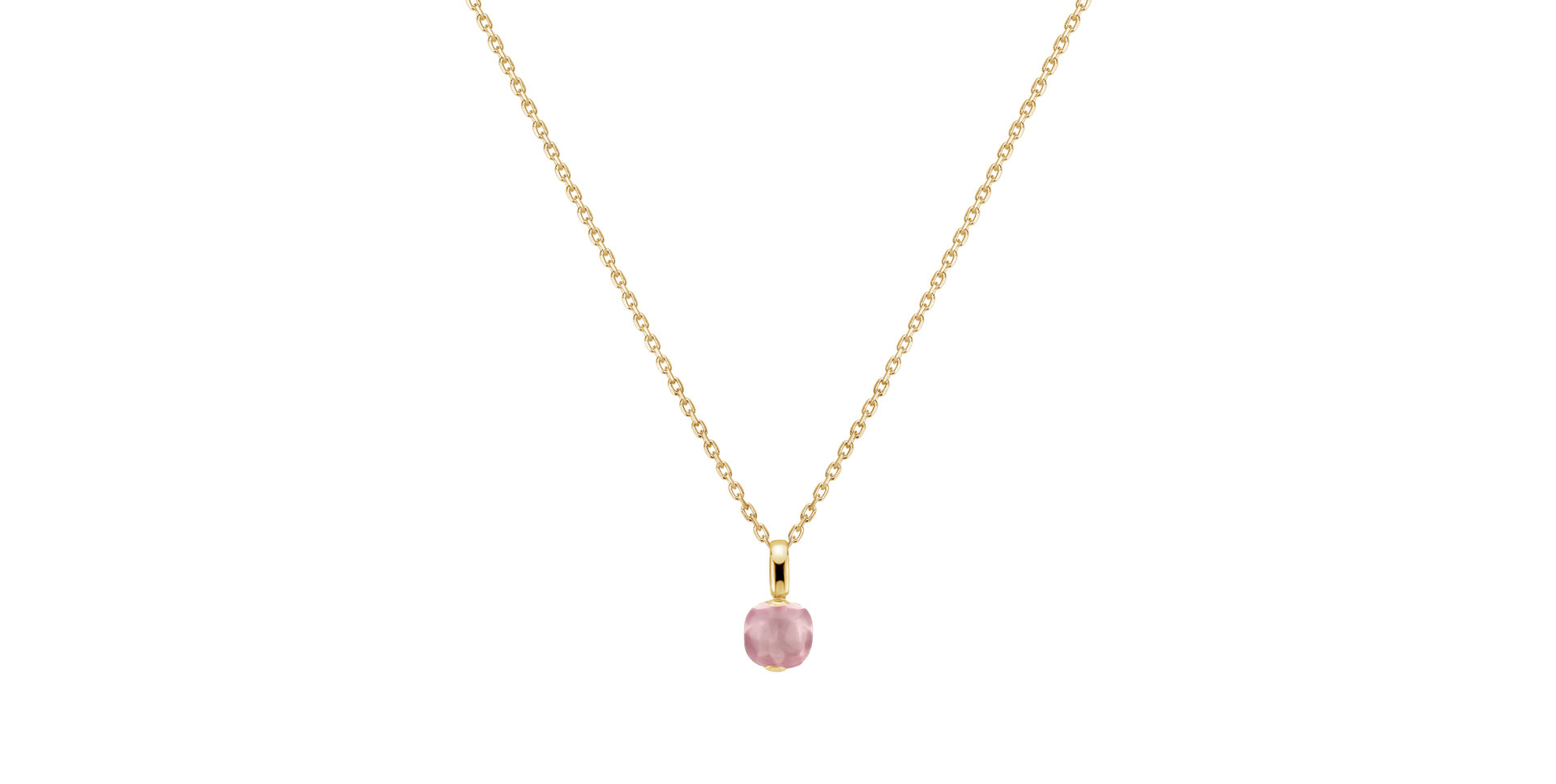 Pendant with Rose Quartz Bonbon