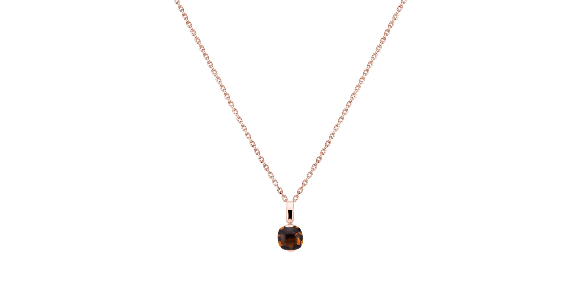 Pendant with Cognac Quartz Bonbon