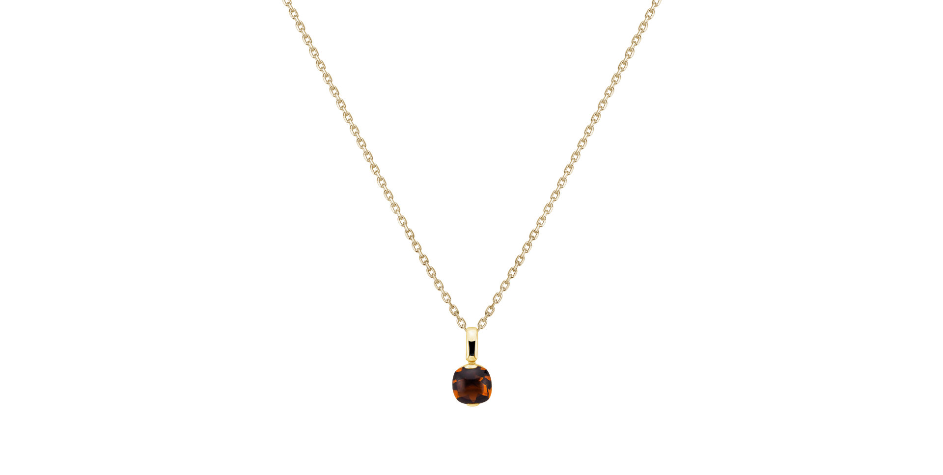 Pendant with Cognac Quartz Bonbon