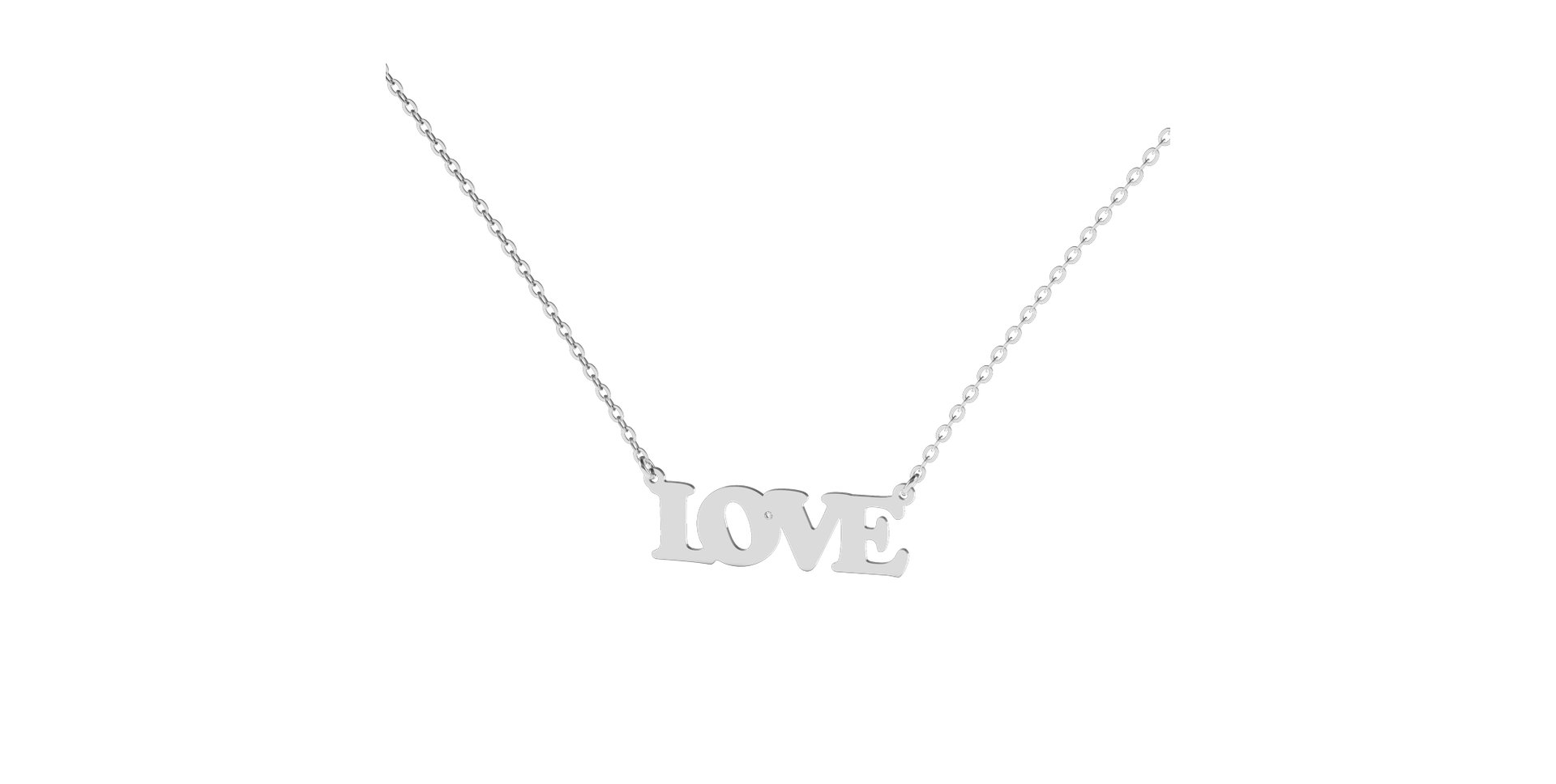 Diamond necklace Love