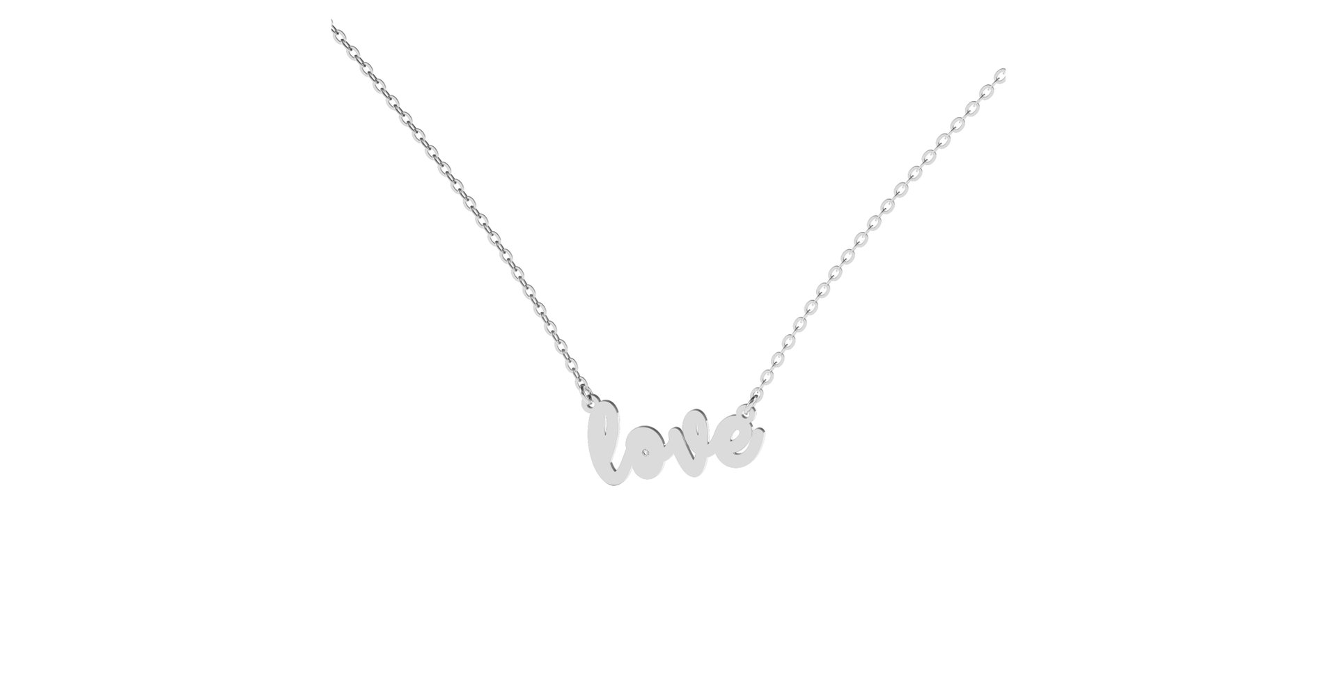 Diamond necklace Love