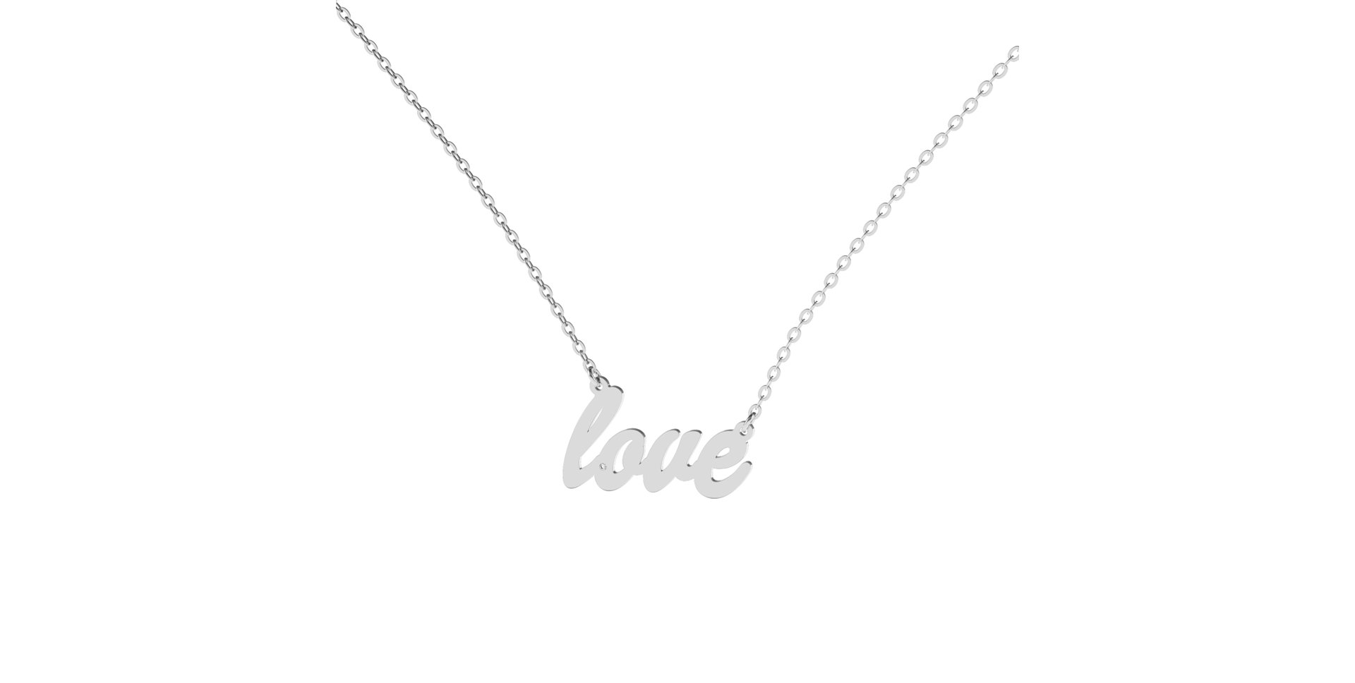 Diamond necklace Love
