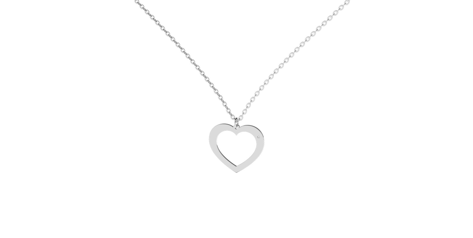 Diamond necklace One Heart