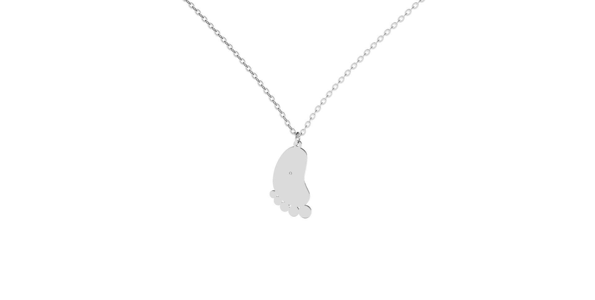 Diamond necklace Baby Foot
