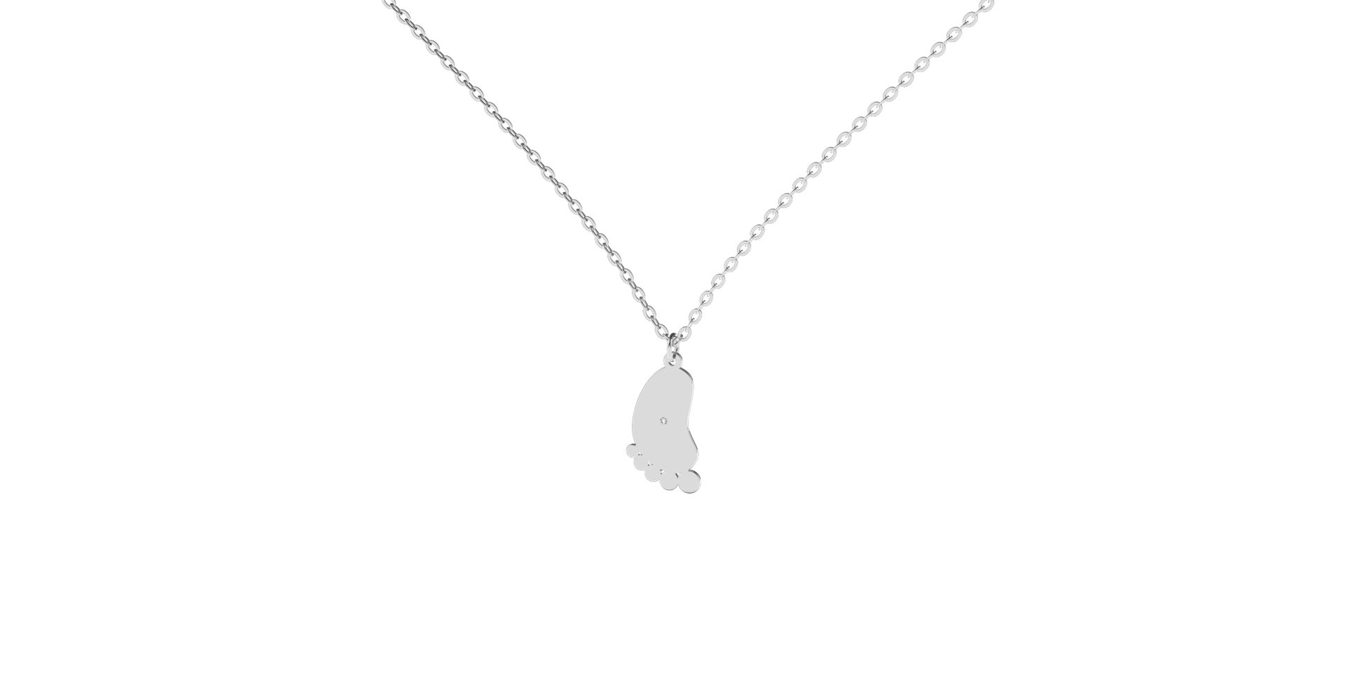 Diamond necklace Baby Foot