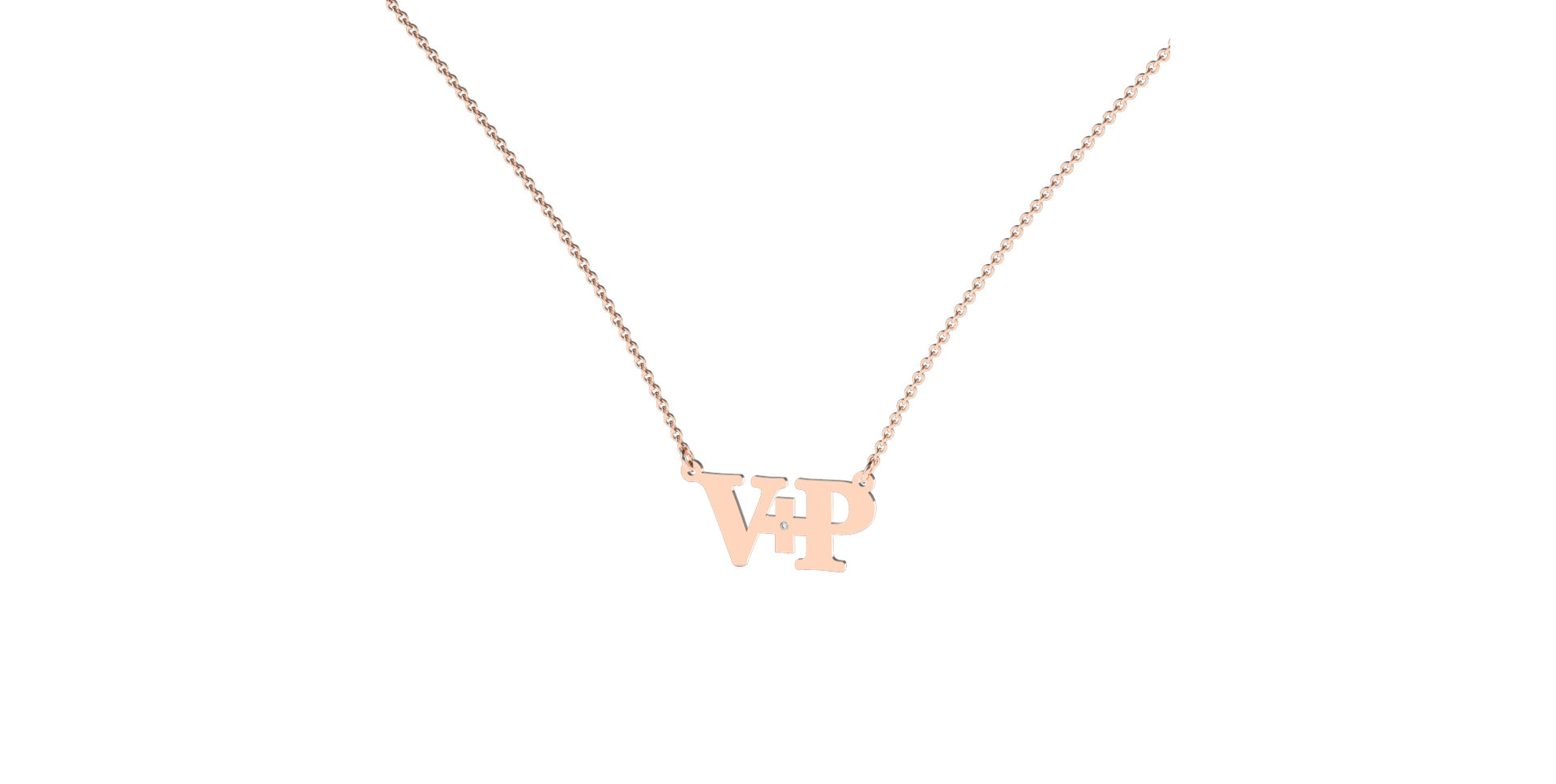 Diamond necklace Initials