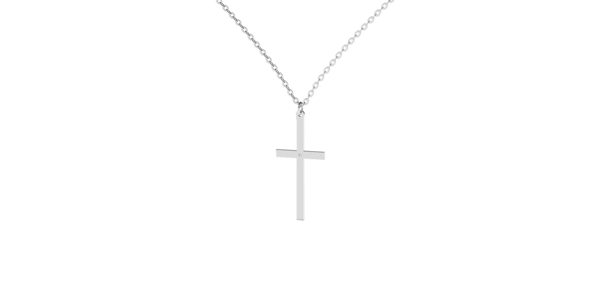 Diamond necklace Cross
