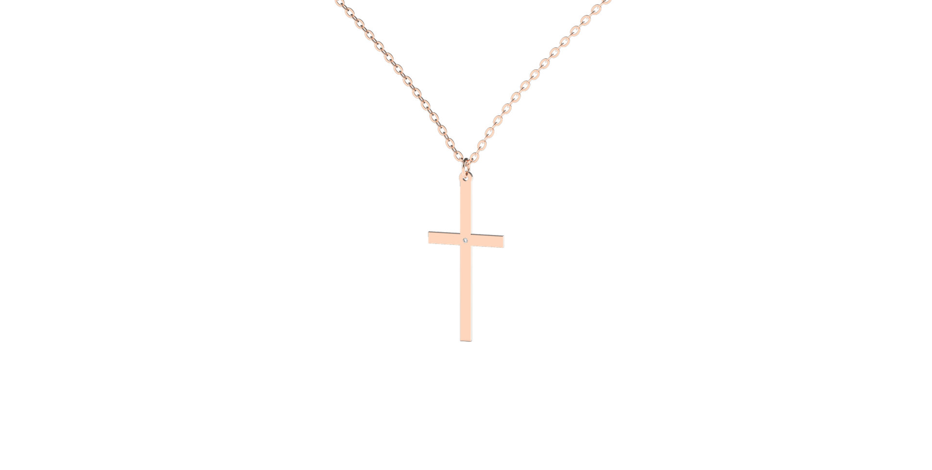 Diamond necklace Cross
