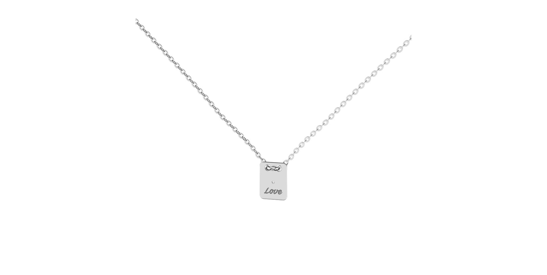 Diamond necklace Love